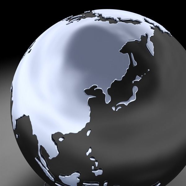 Globe A 3D model_7