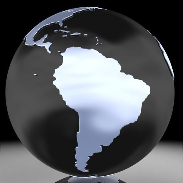 Globe A 3D model_9