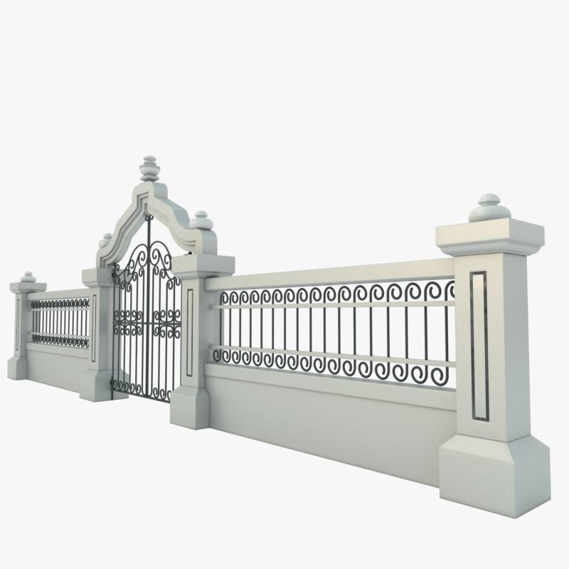 Gate Decorative 3D model_3
