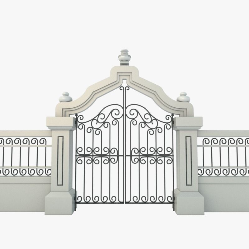 Gate Decorative 3D model_6