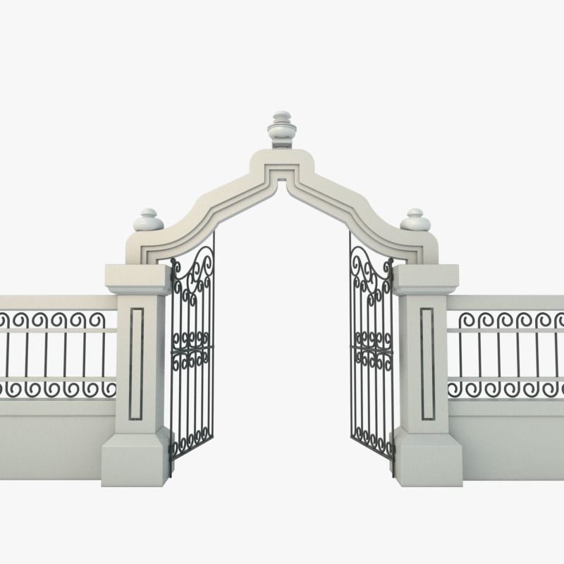 Gate Decorative 3D model_7