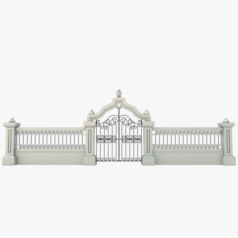 Gate Decorative 3D model_4