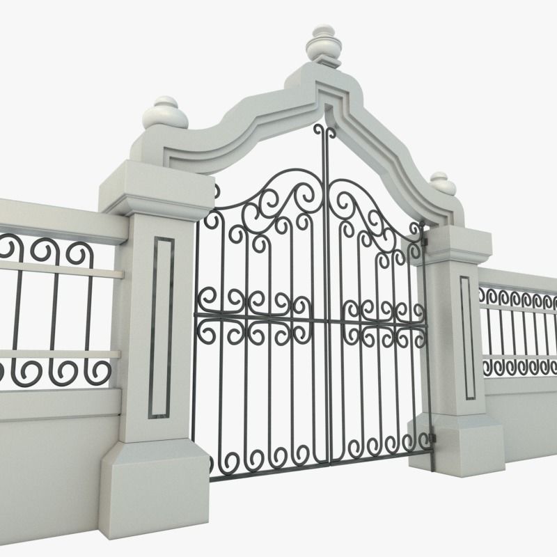 Gate Decorative 3D model_2