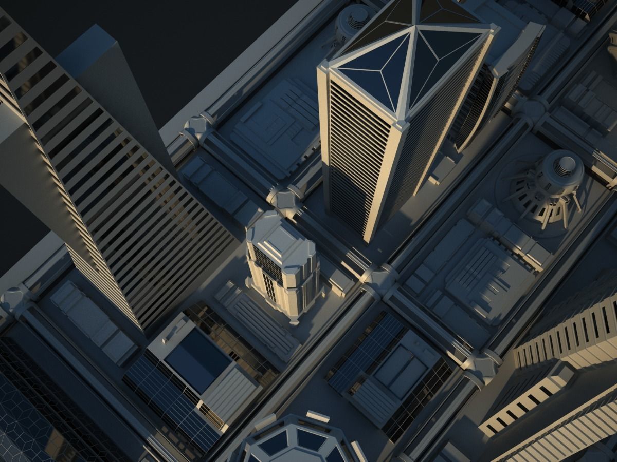 Future City Maya 3D model_24