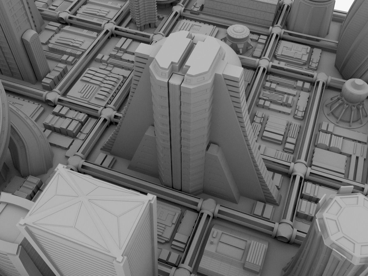 Future City Maya 3D model_35