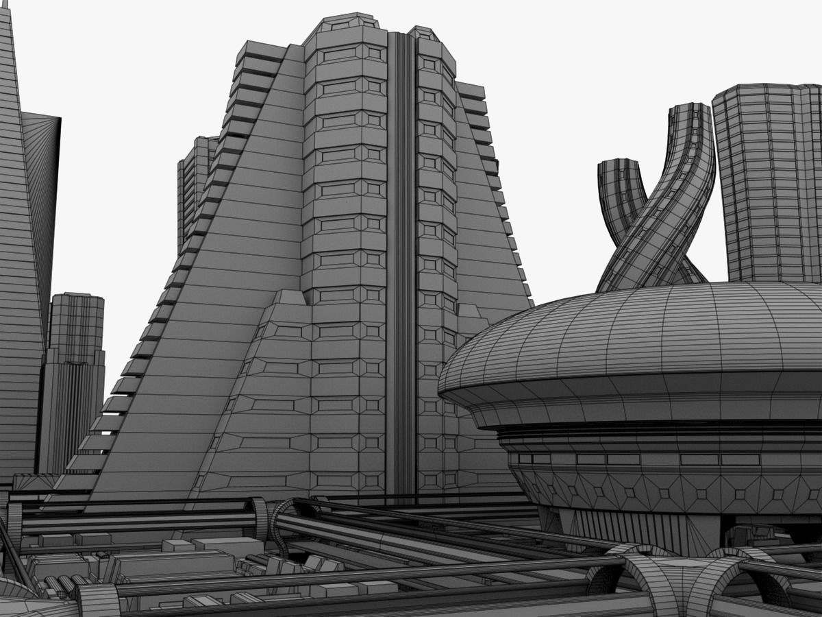 Future City Maya 3D model_32