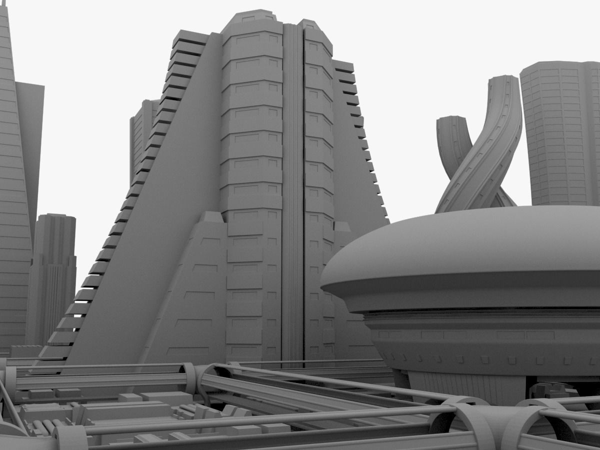 Future City Maya 3D model_31