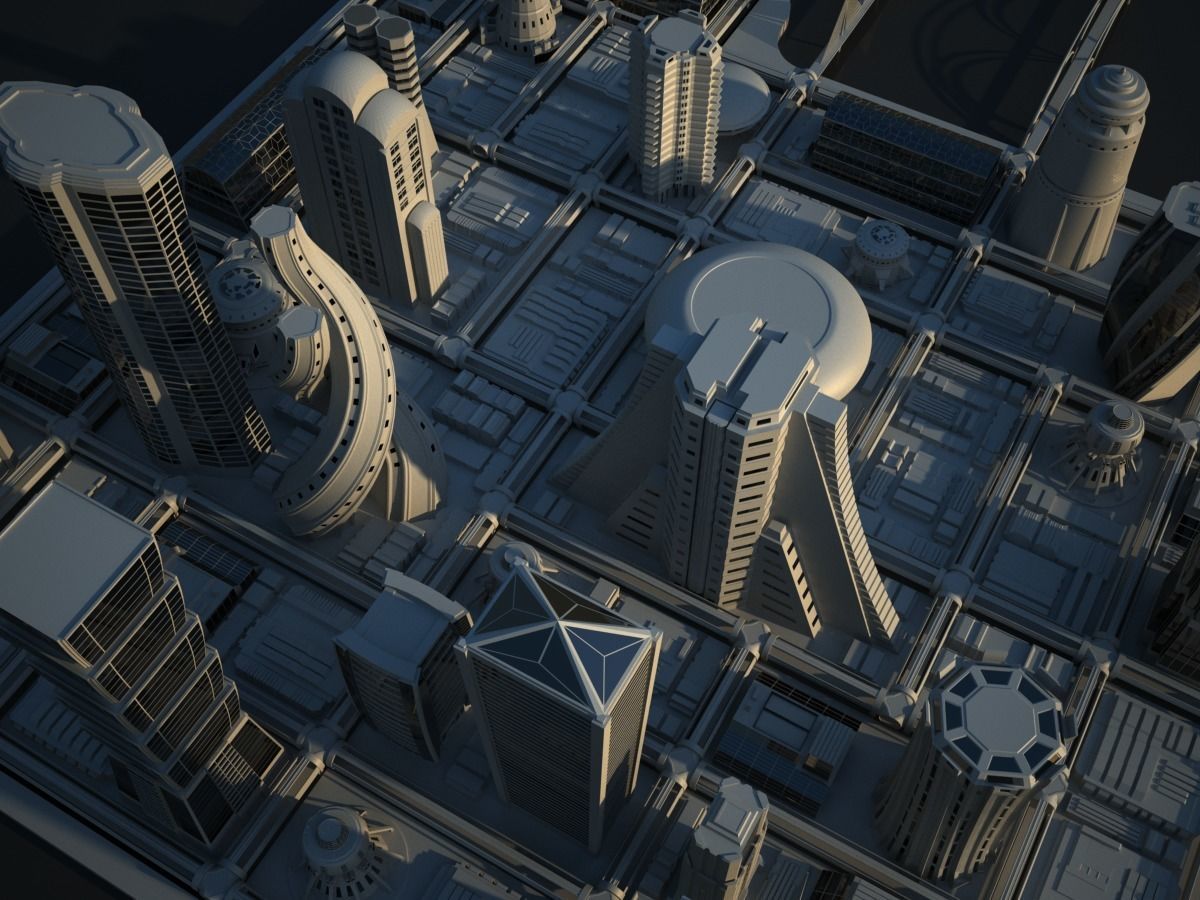 Future City Maya 3D model_16