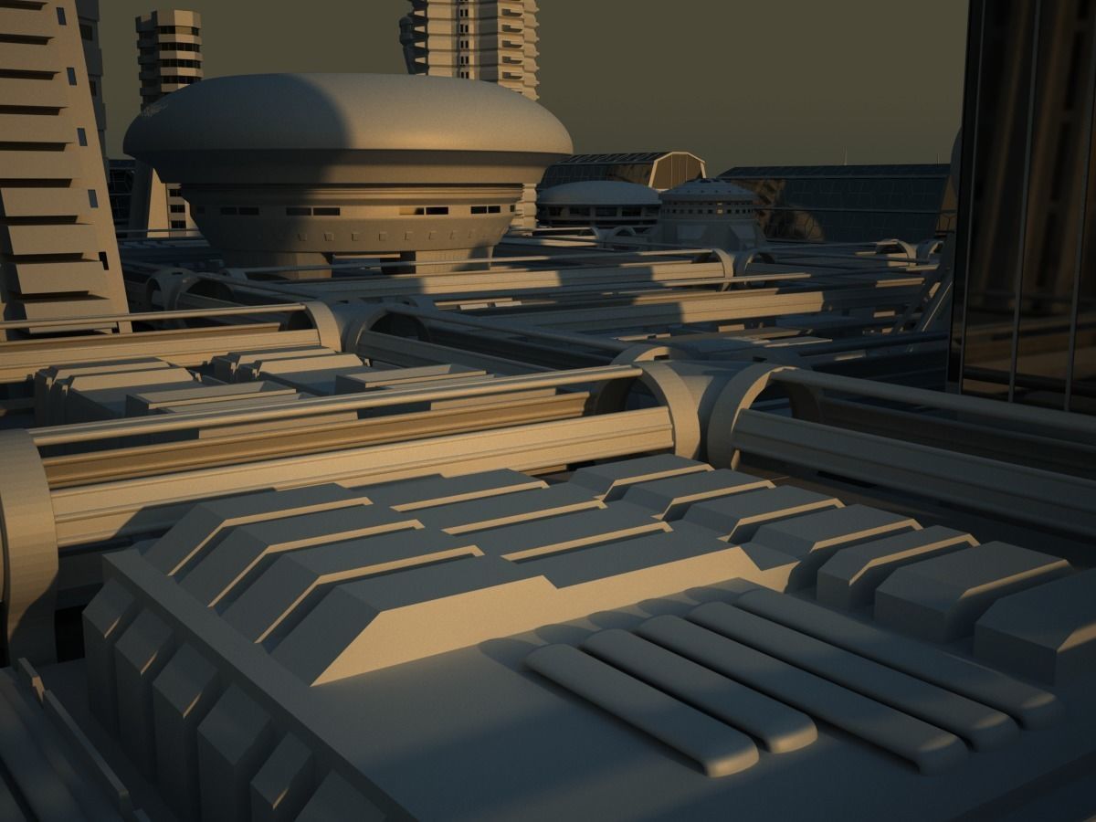 Future City Maya 3D model_18