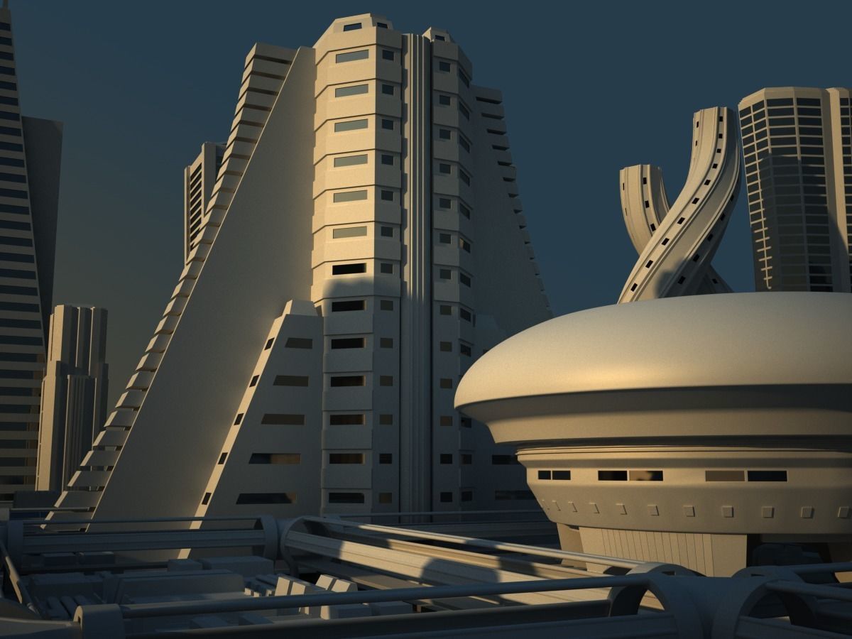 Future City Maya 3D model_20