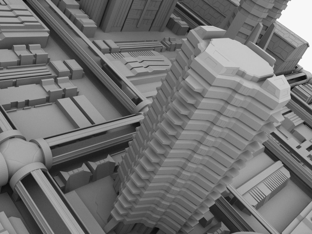 Future City Maya 3D model_43