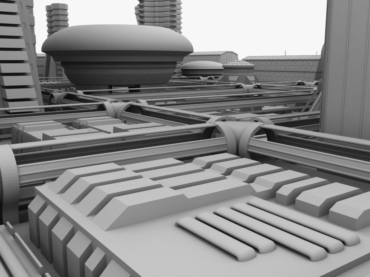 Future City Maya 3D model_44