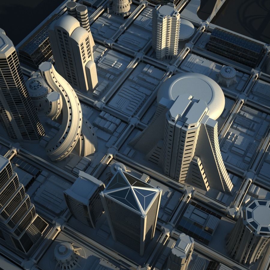 Future City Maya 3D model_17