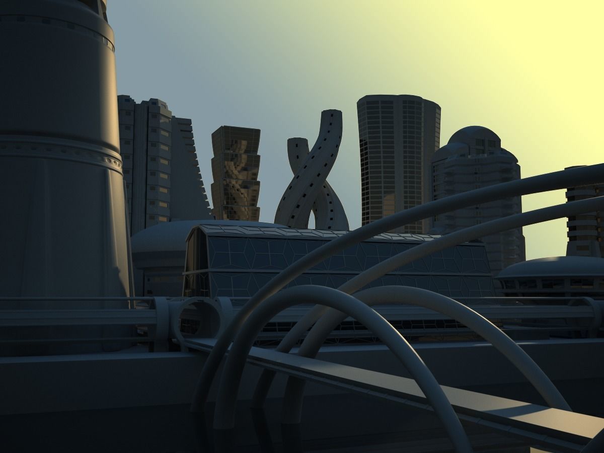 Future City Maya 3D model_11