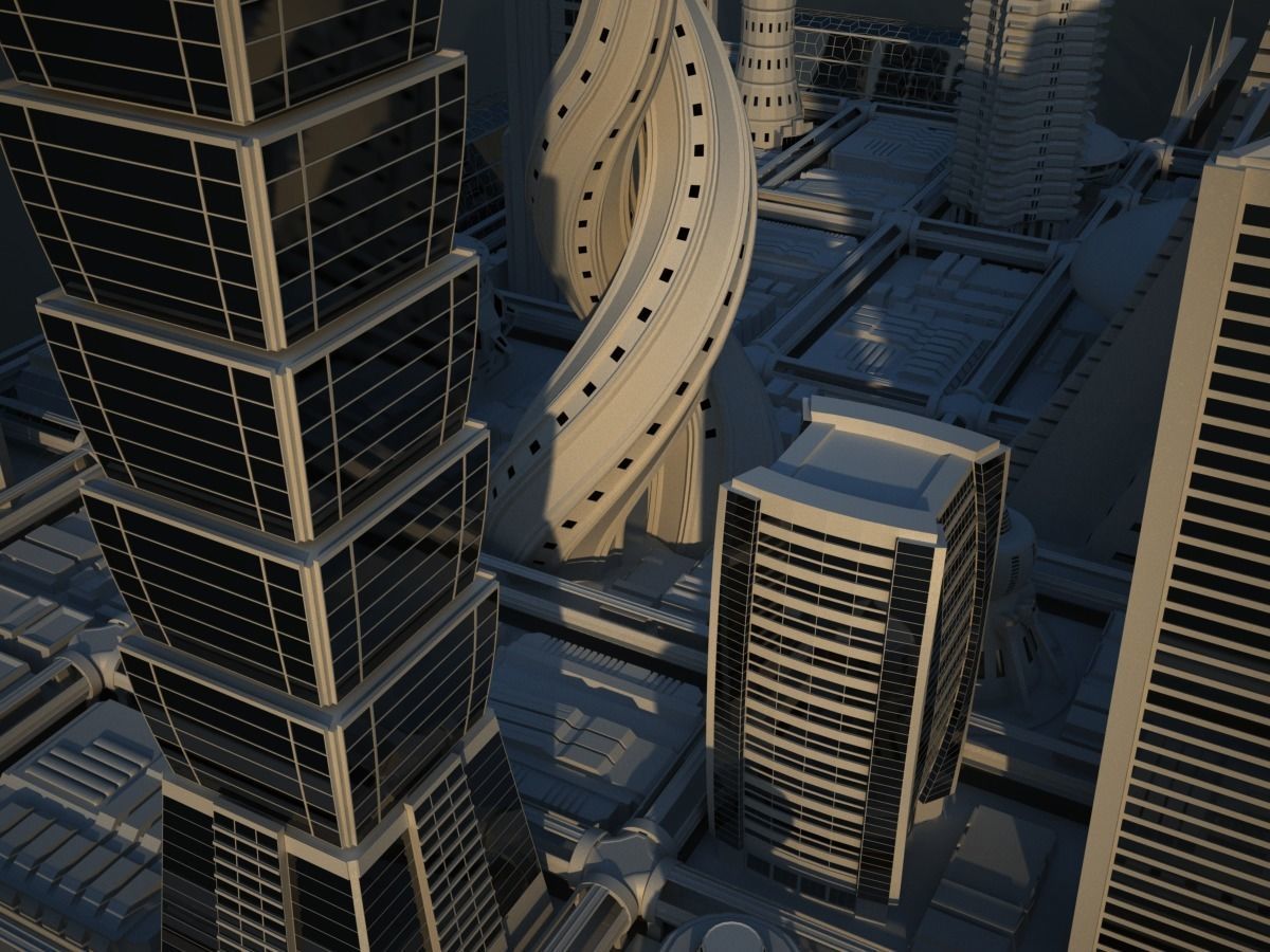 Future City Maya 3D model_13