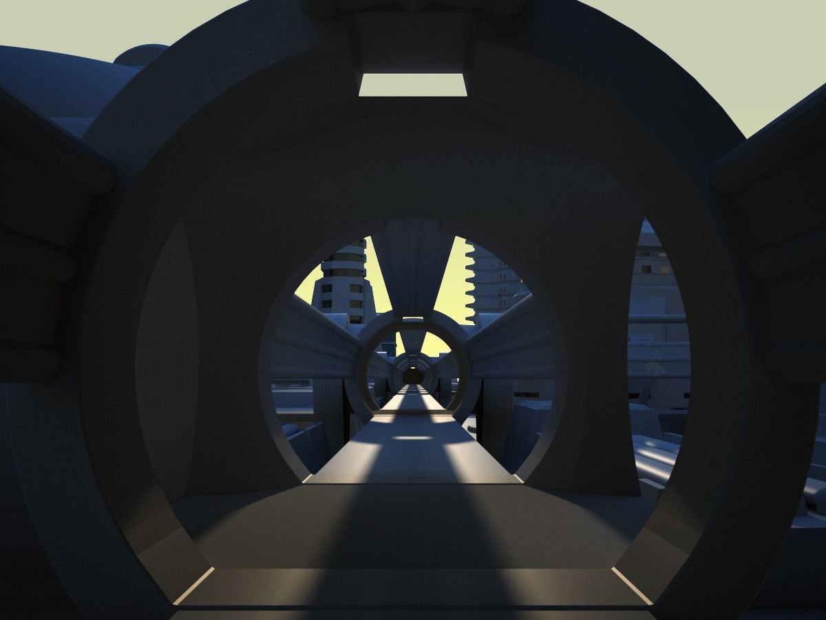 Future City Maya 3D model_6