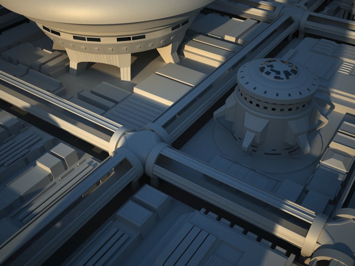 Future City Maya 3D model_2