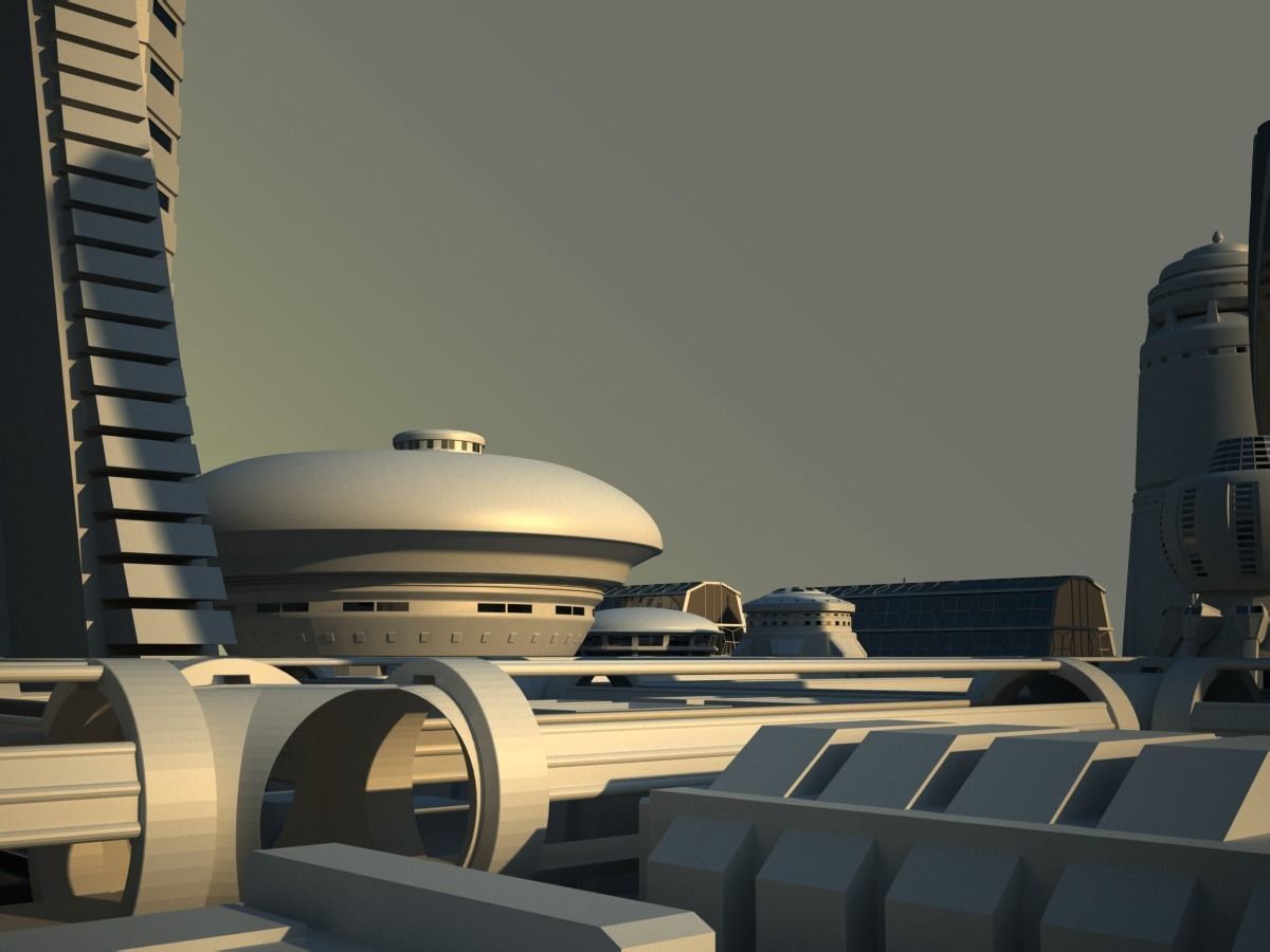 Future City Maya 3D model_26