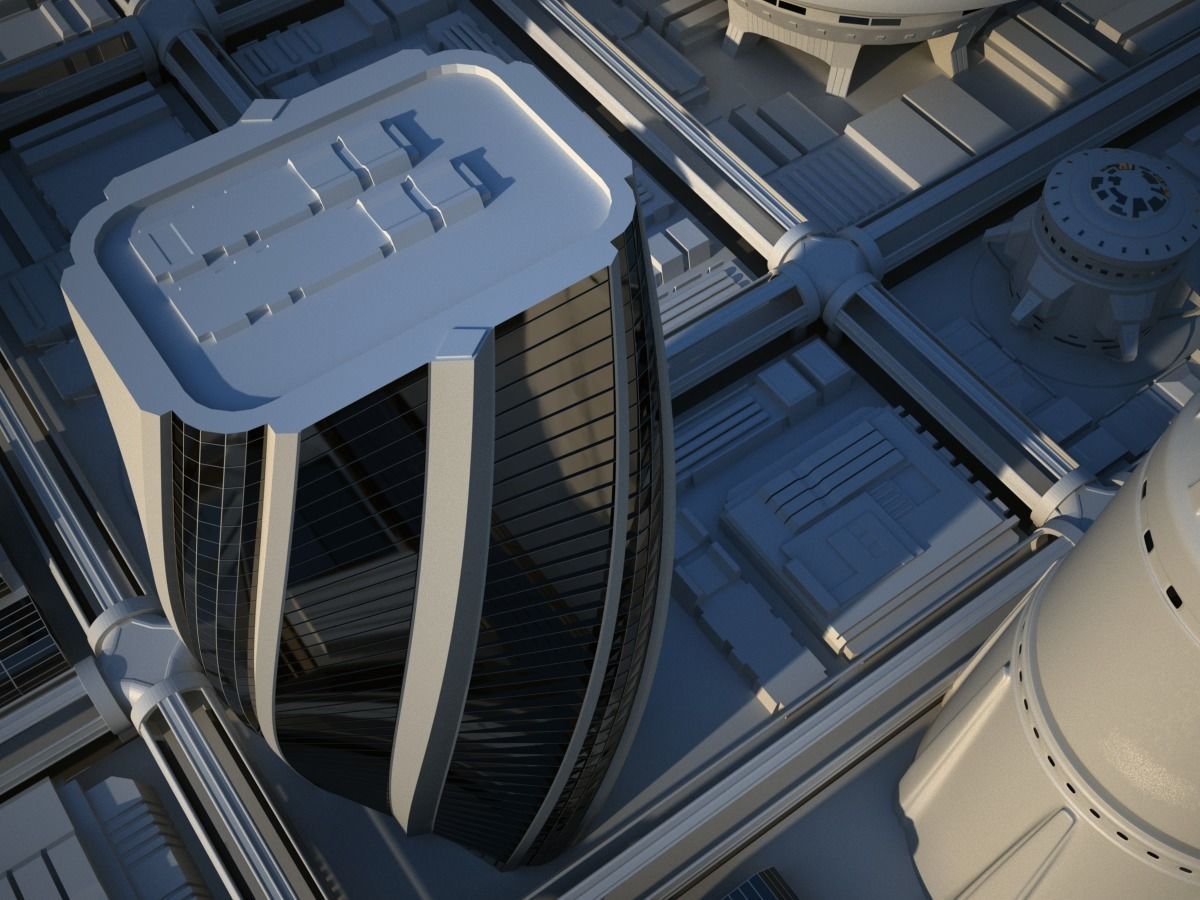 Future City Maya 3D model_22