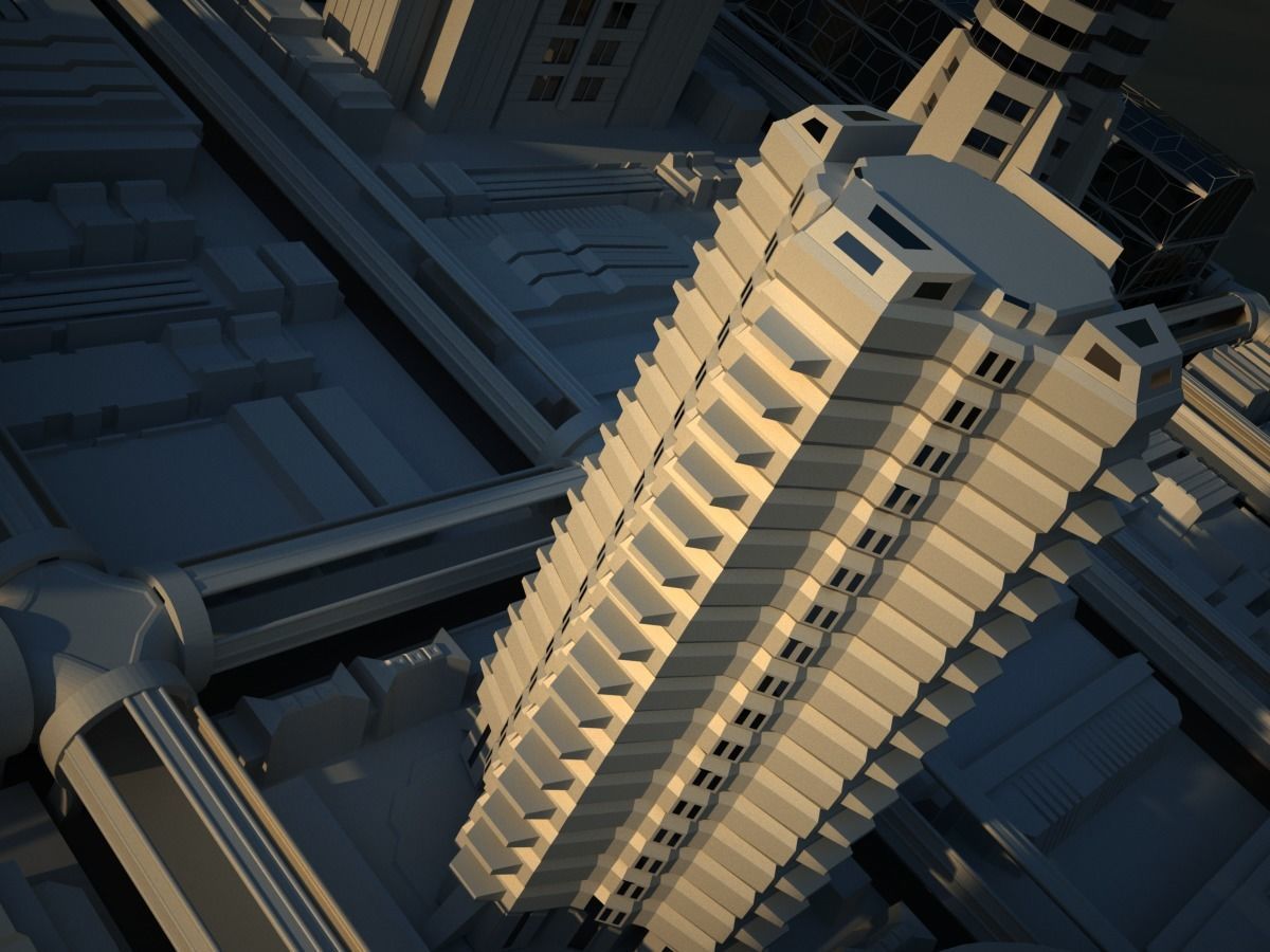Future City Maya 3D model_23