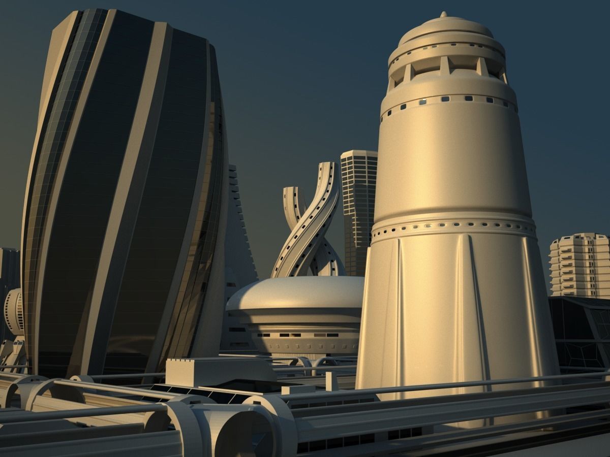 Future City Maya 3D model_21