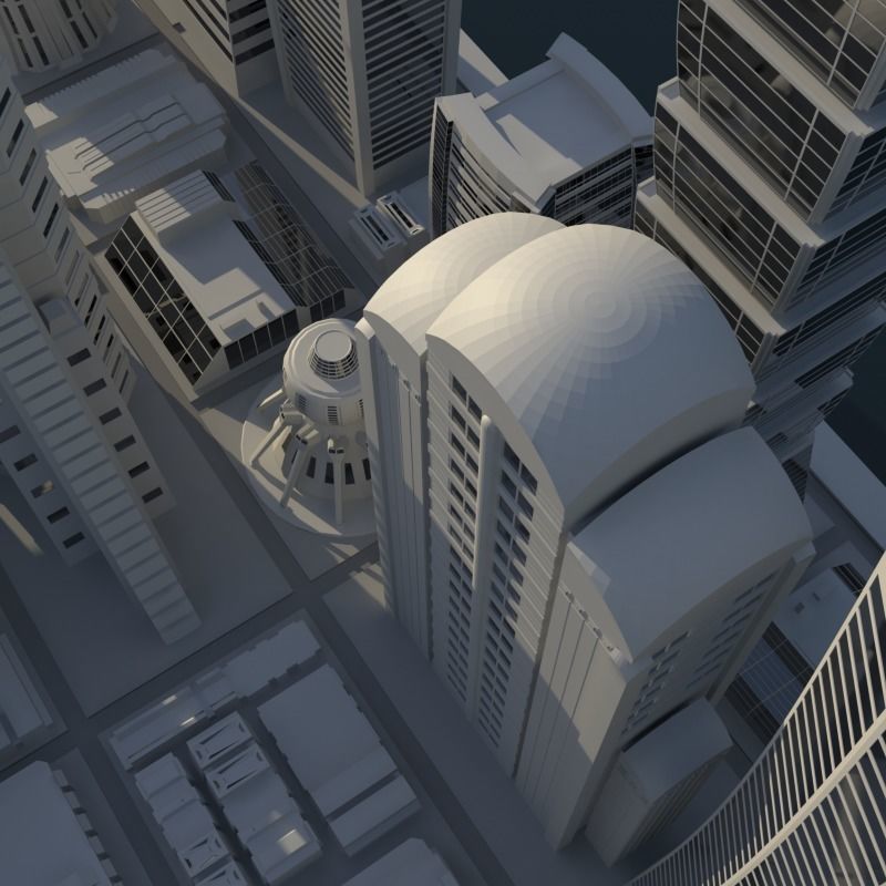 Future City Maya  3D model_3