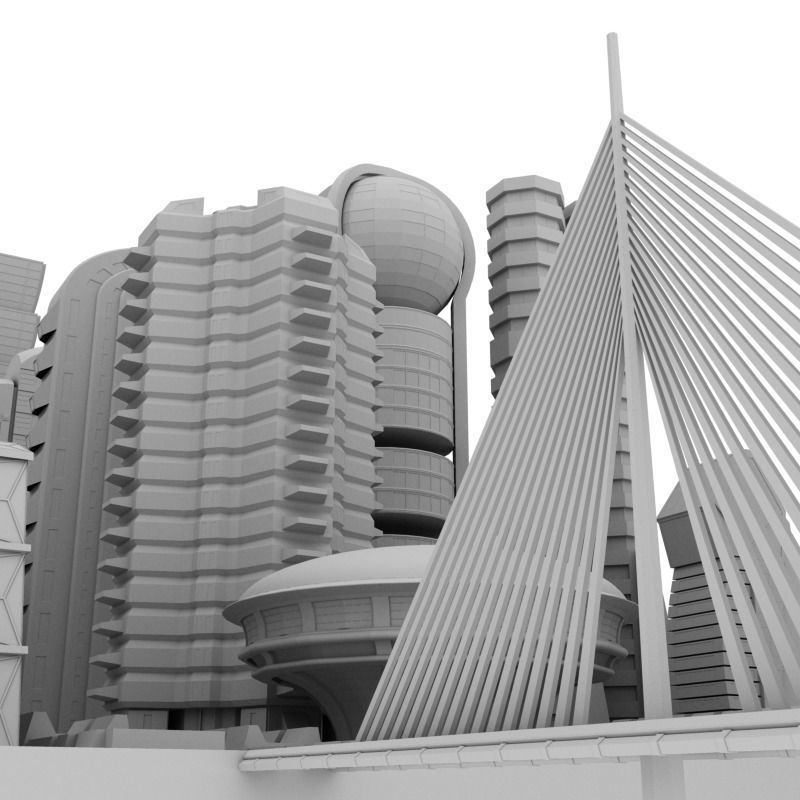 Future City Maya  3D model_16