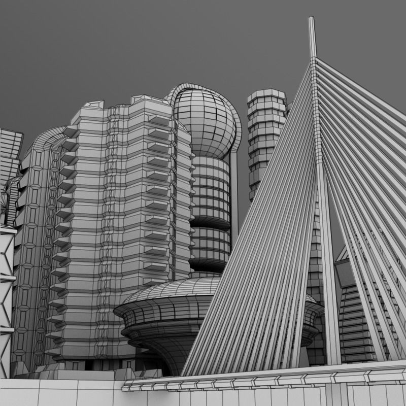 Future City Maya  3D model_11