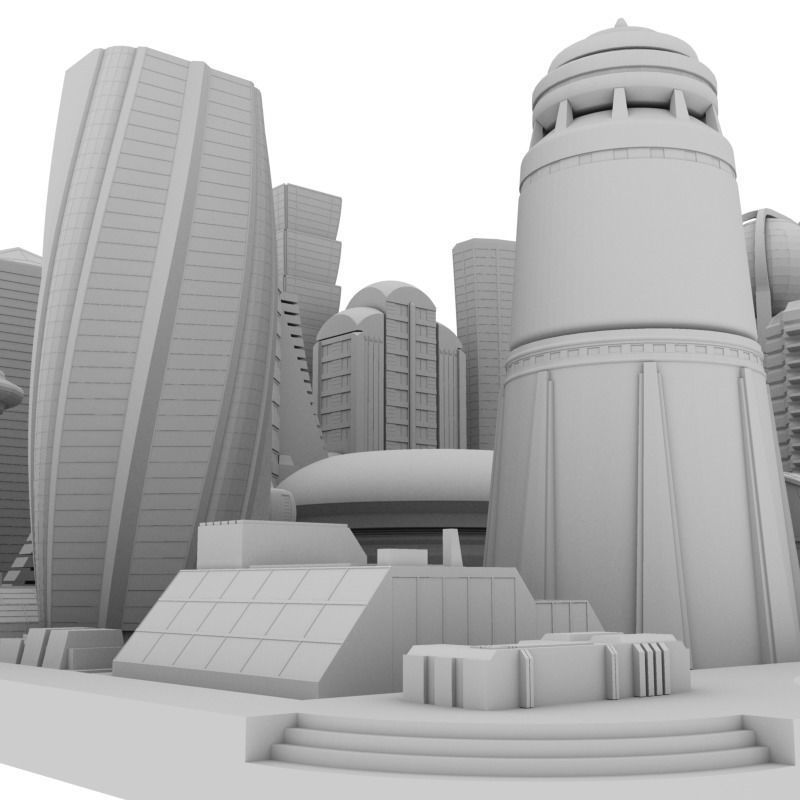 Future City Maya  3D model_14
