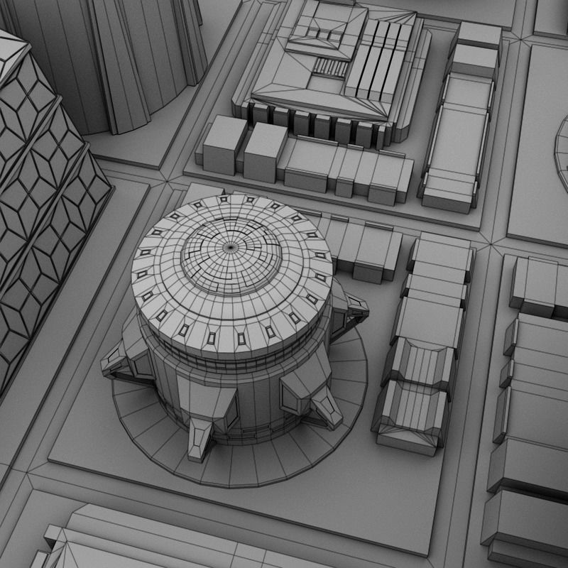Future City Maya  3D model_10