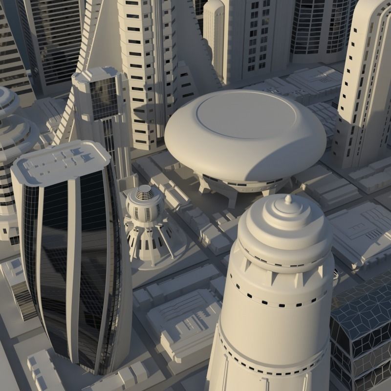 Future City Maya  3D model_1