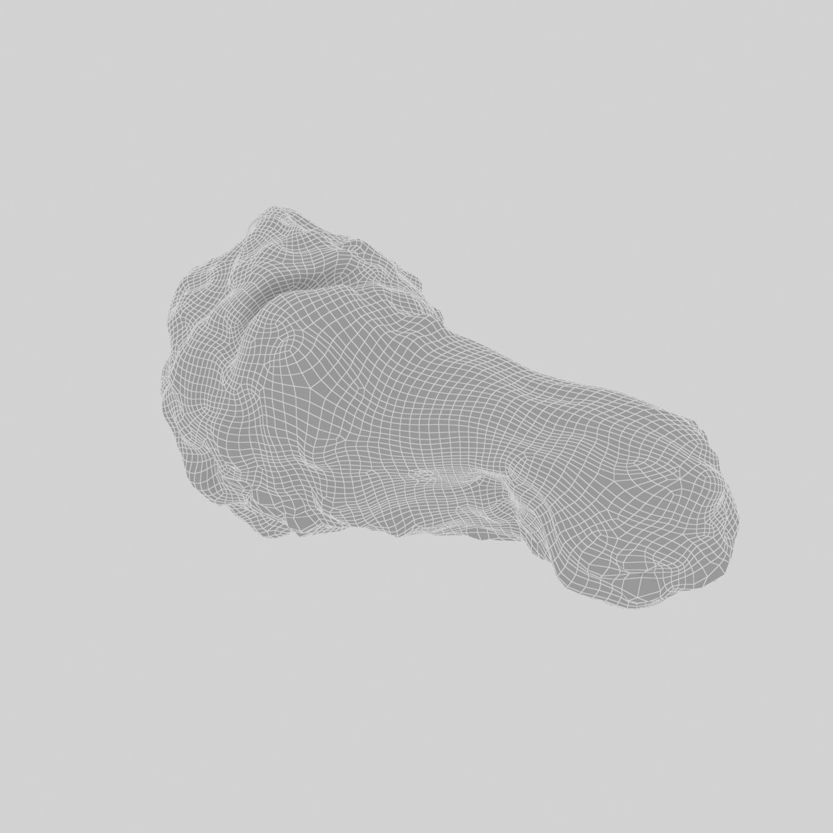 Fried Chicken Low-poly 3D model_6