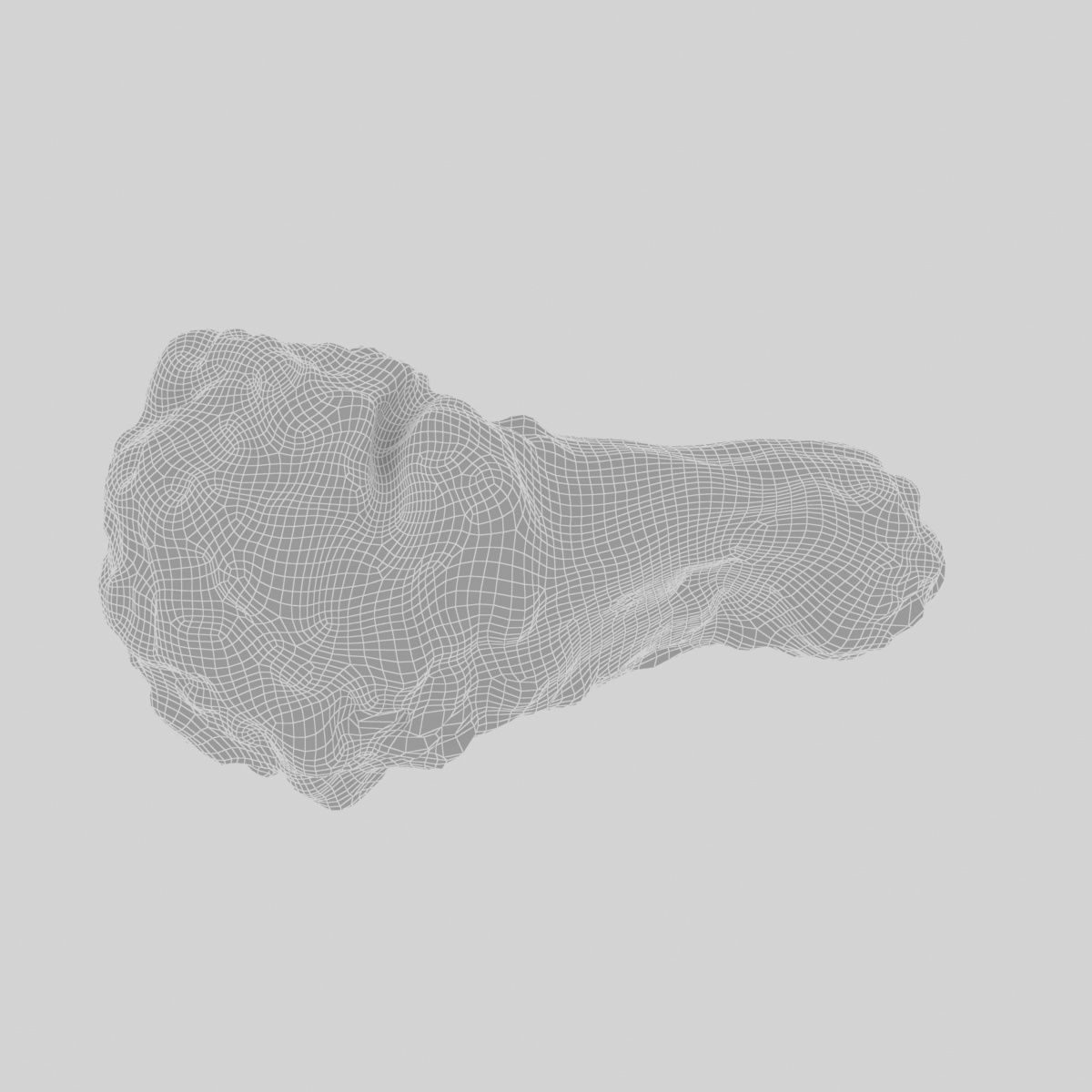 Fried Chicken Low-poly 3D model_7