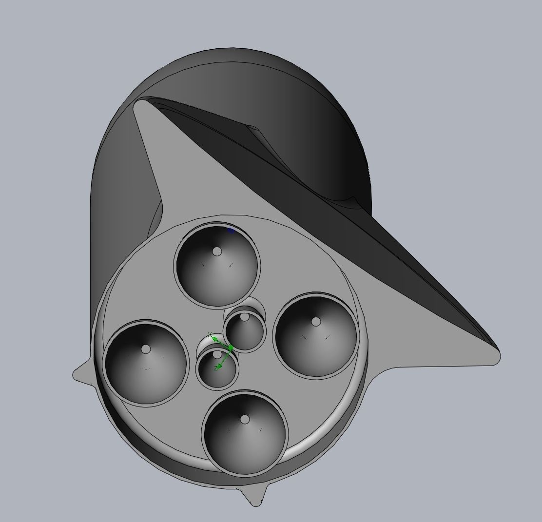 Printable Space-X BFR Mars Rocket Aerodynamics Model 3D print model_10