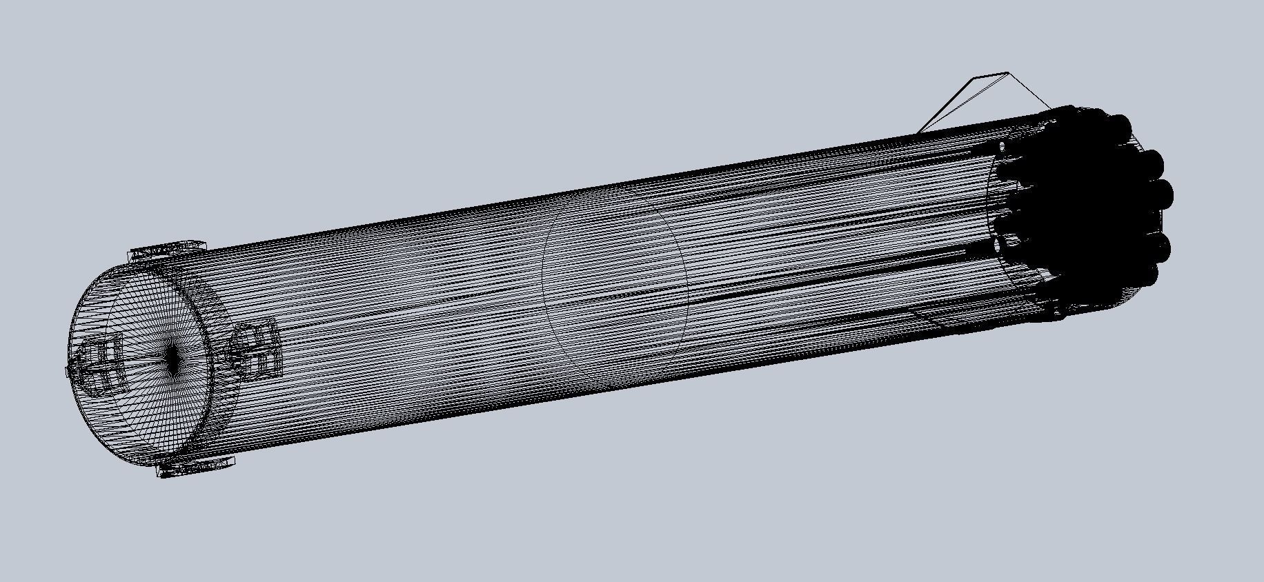 Printable Space-X BFR Mars Rocket Aerodynamics Model 3D print model_5