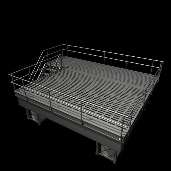 Metal Platform 3D model_9