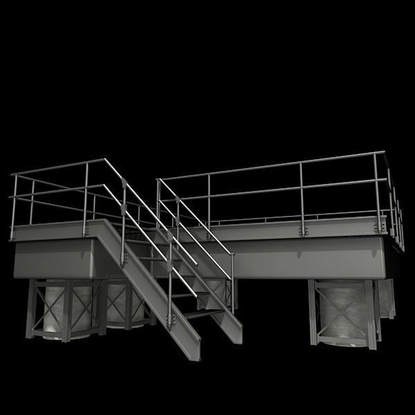 Metal Platform 3D model_3