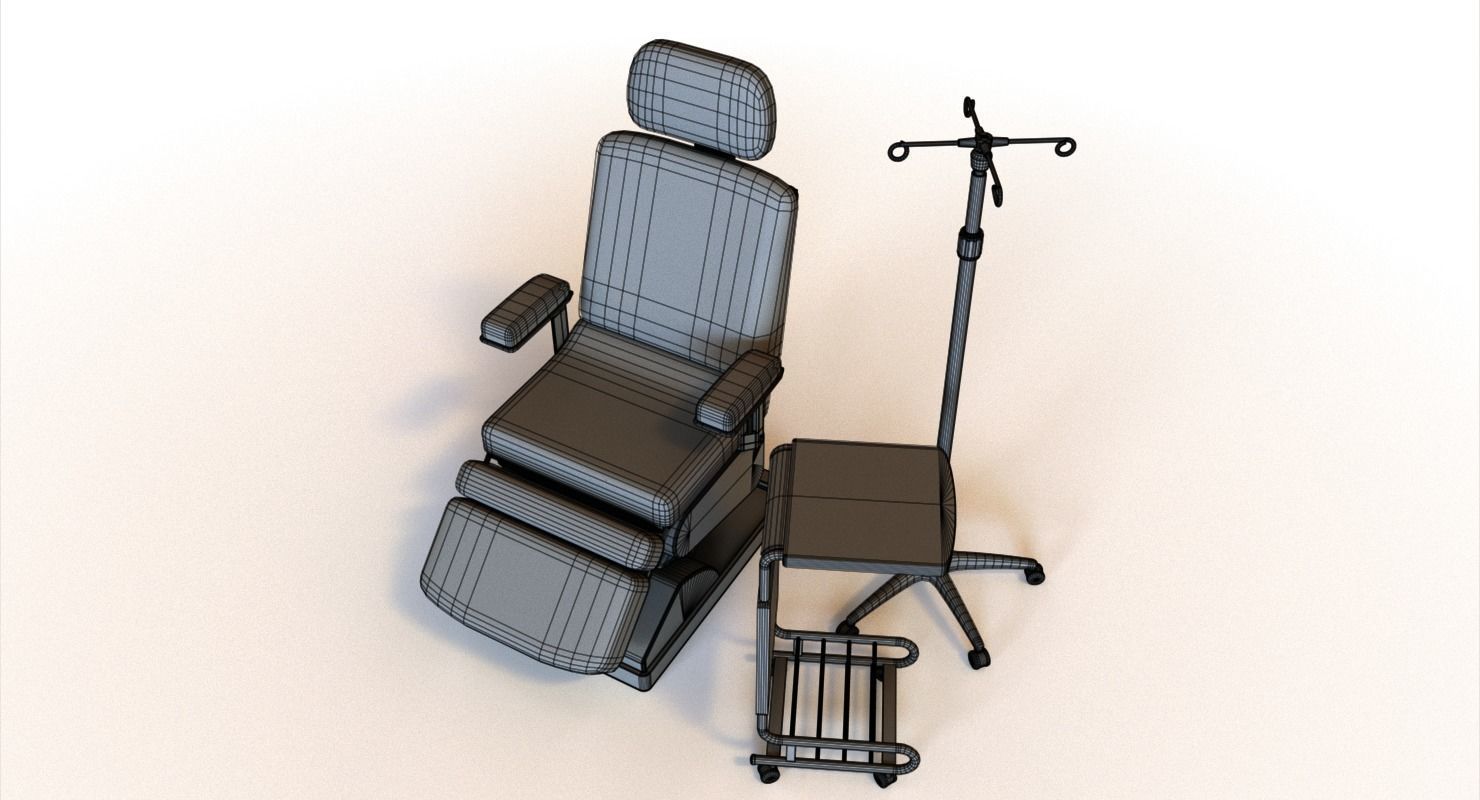 Medical Chair 3D model_16