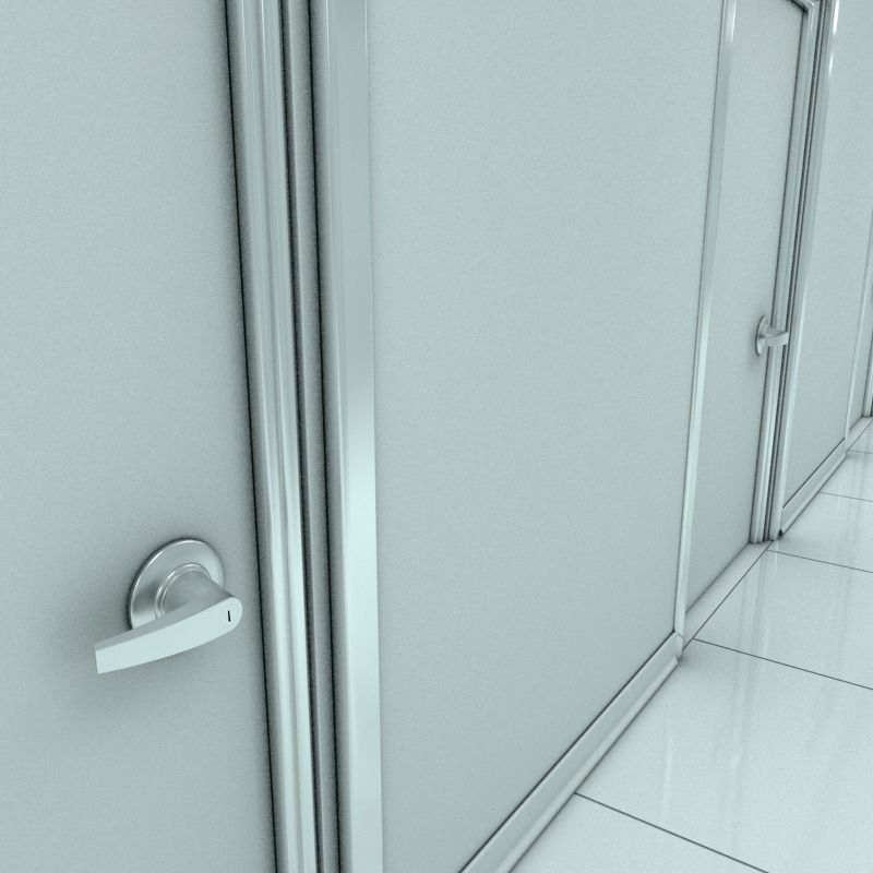 Matrix Hallway 3D model_3