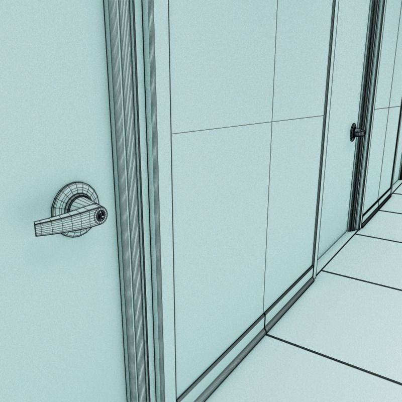 Matrix Hallway 3D model_12