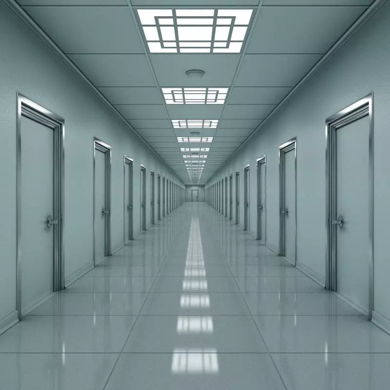 Matrix Hallway 3D model_0