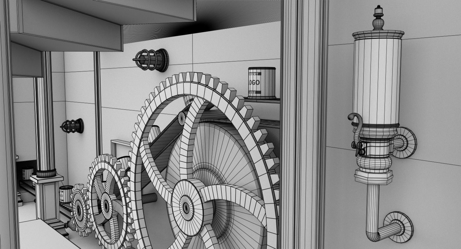 Interior Factory Scene 3D model_22