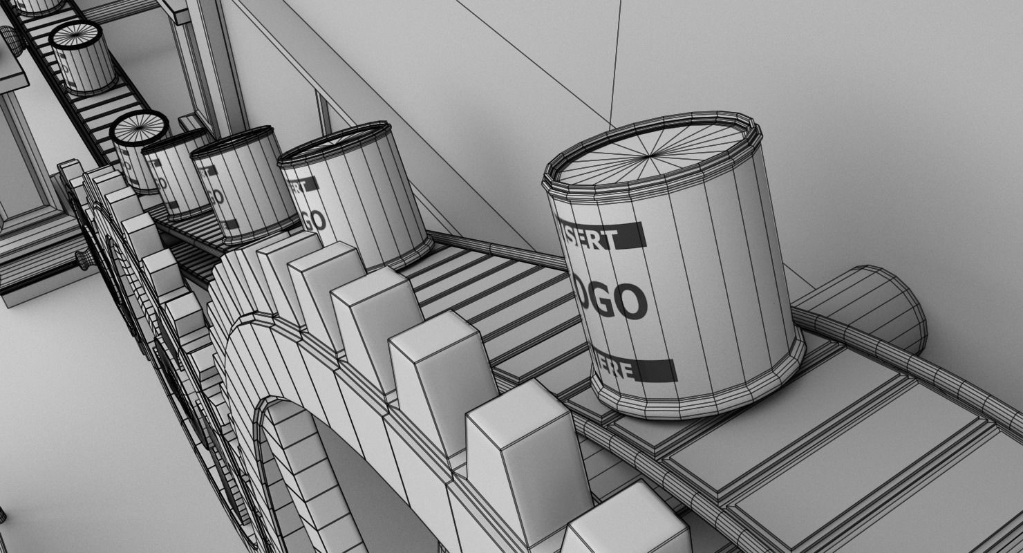 Interior Factory Scene 3D model_25