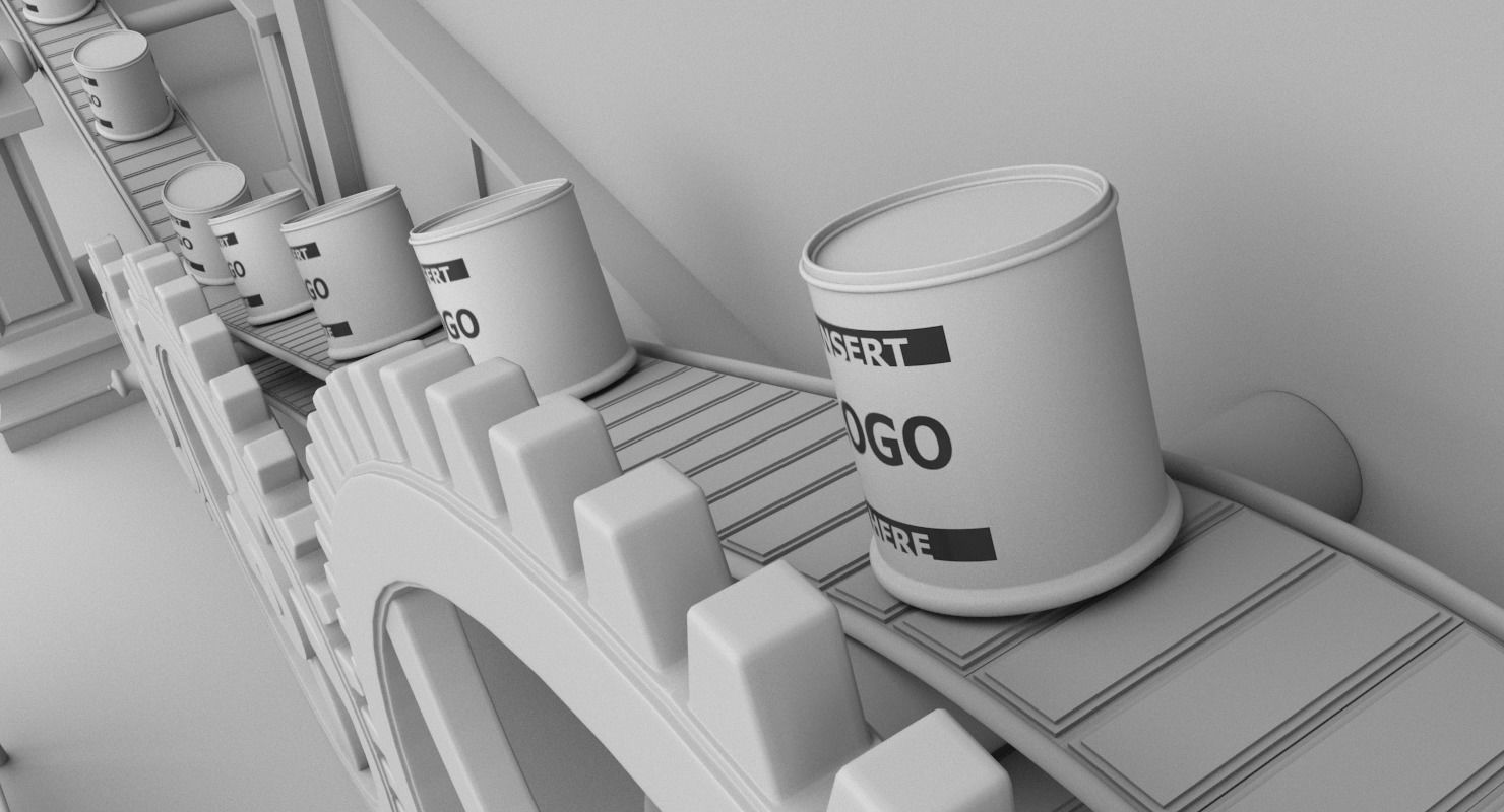 Interior Factory Scene 3D model_15