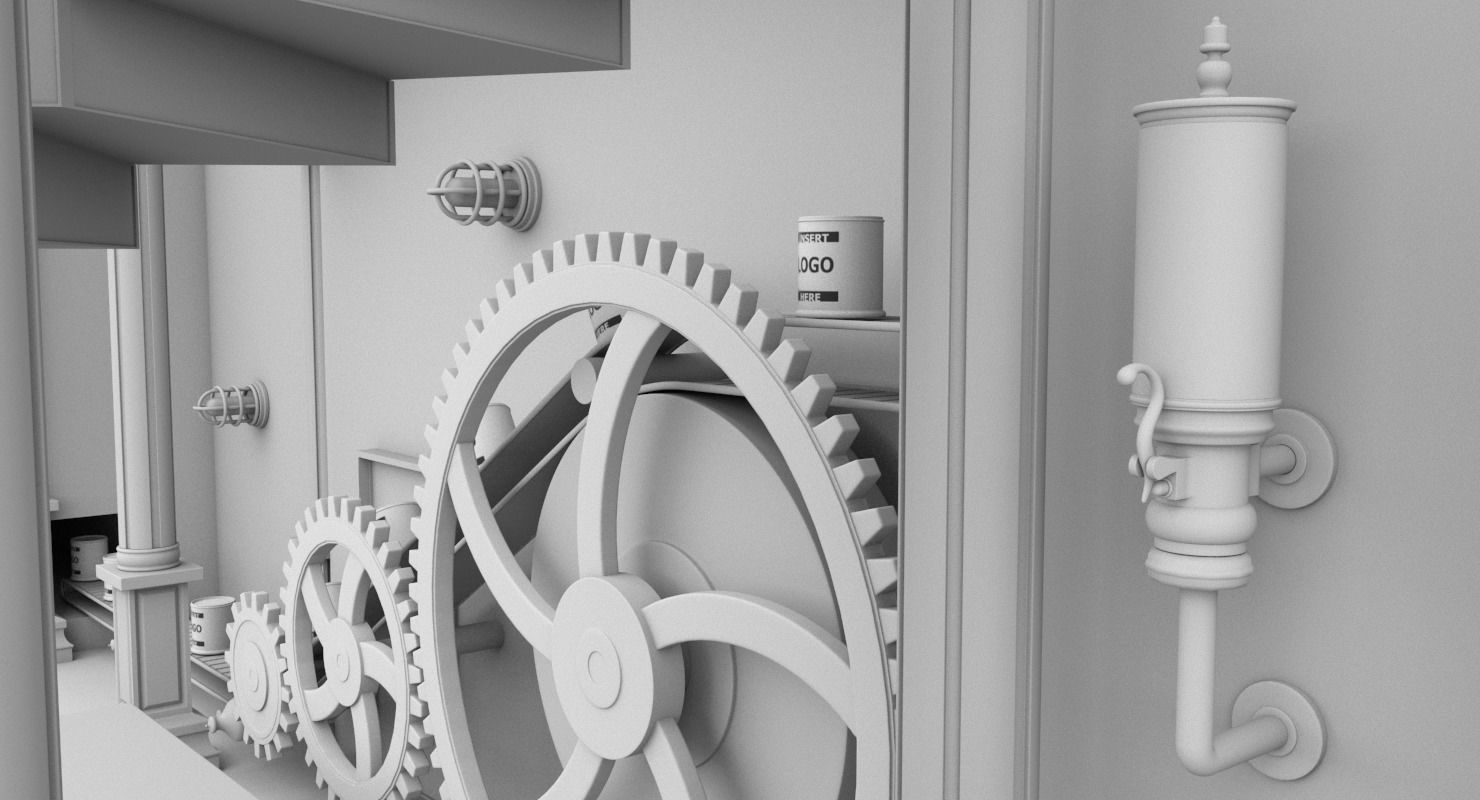 Interior Factory Scene 3D model_10