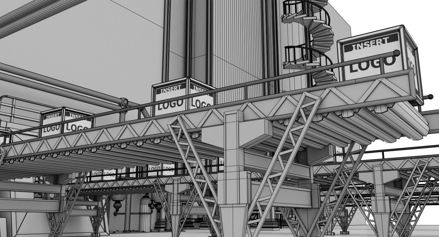 Interior Factory Scene 3D model_31