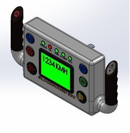 BLOODHOUND SSC Steering Wheel Free 3D model_7