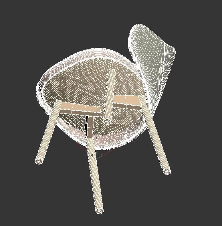 Alba armchair 3D model_11
