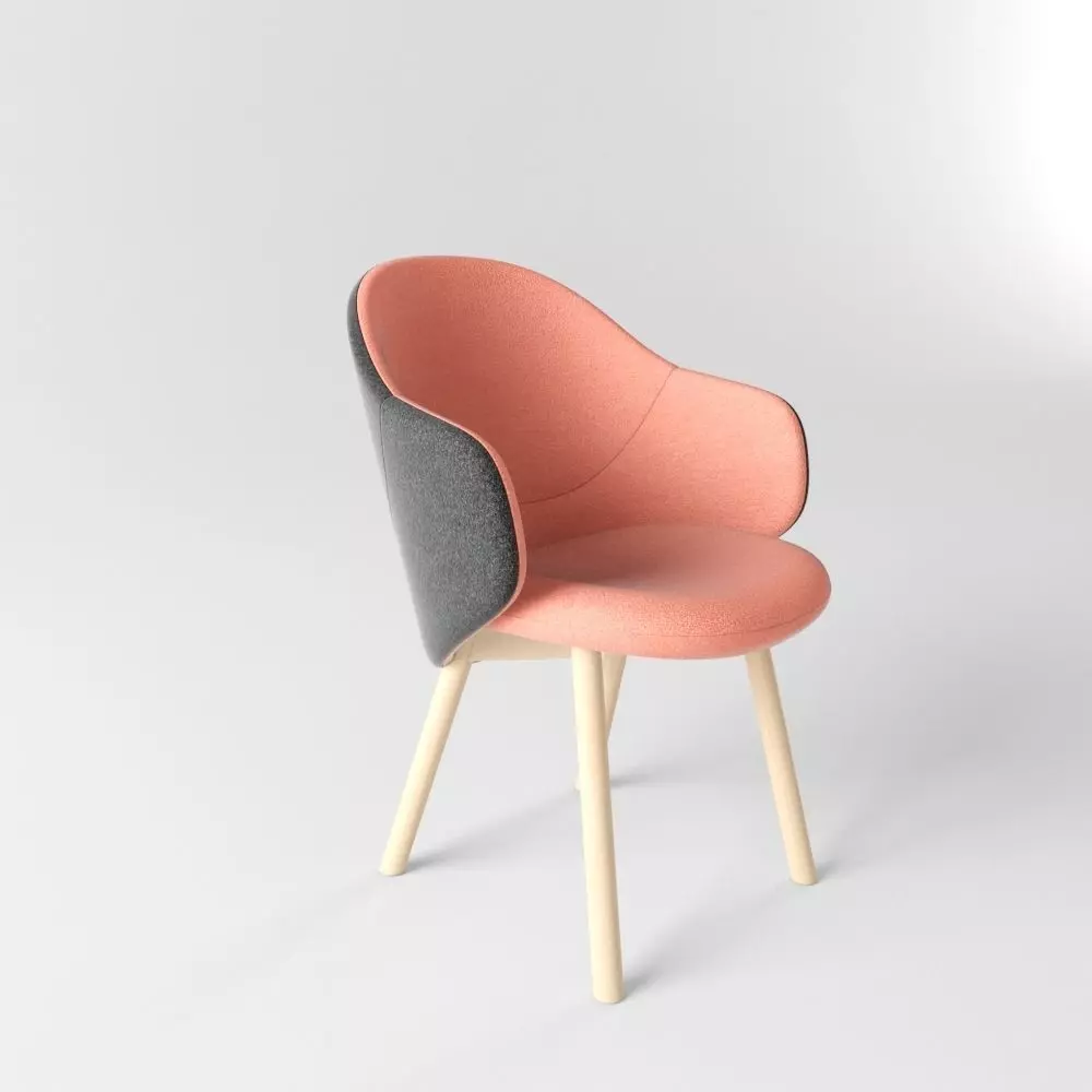 Alba armchair 3D model_0
