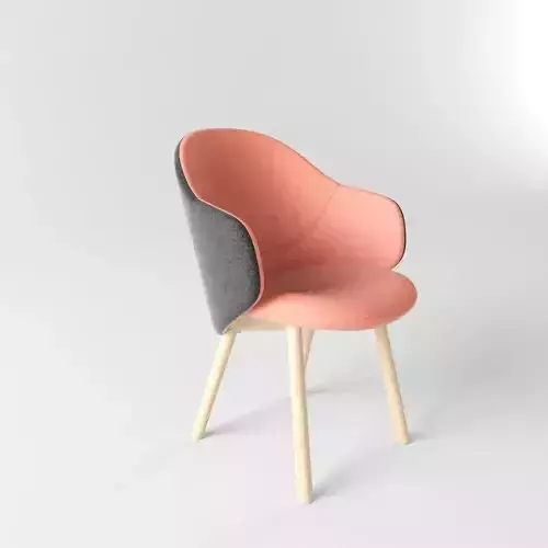 Alba armchair 3D model